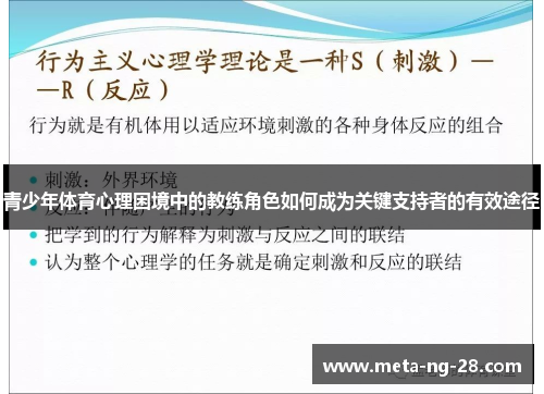 青少年体育心理困境中的教练角色如何成为关键支持者的有效途径